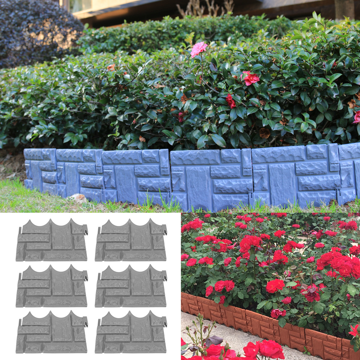 6Pcs-Garden-Fence-Outdoor-Landscape-Fencing-Flower-Barrier-Border-Edging-Decorations-1590967-1