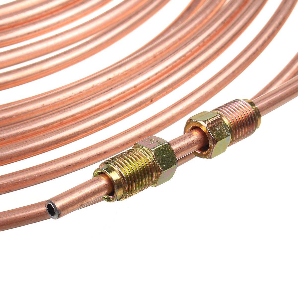 25ft-Copper-Brake-Line-Pipe-Hose-Kit-10-Male--10-Female-Nuts-Joiner-Joint-316-Union-1543210-8