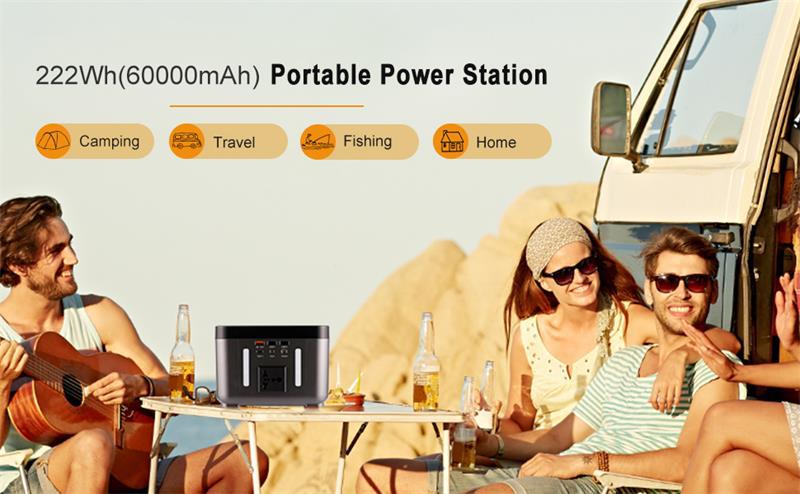 Bakeey-222Wh-60000mAh-Power-Station-Back-Up-Power-Supply-Power-Bank-with-200W-AC-Outlet-Output--DC-1-1712179-3