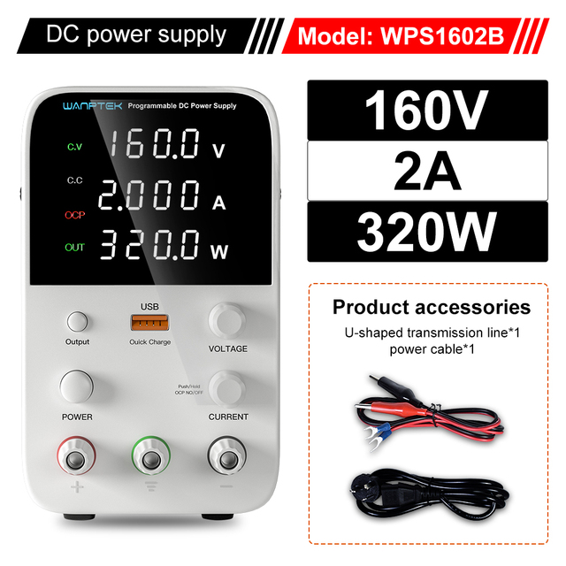 WANPTEK-WPS1602B-160V-2A-Adjustable-DC-Power-Supply-Programmable-4-Digits-LED-Display-Switching-Regu-1867731-1