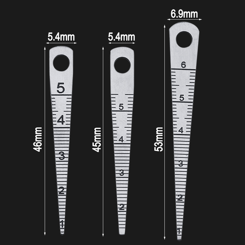 6pcs-0-7mm-Taper-Feeler-Gauge-Tapered-Ruler-Aperture-Scale-Wedge-Feeler-Hole-Gauge-1661161-2