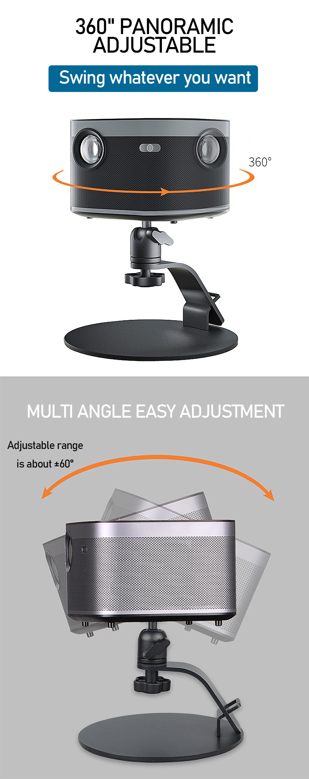 LKT-863-Desktop-Projector-Stand-360deg-Panoramic-Adjustable-Metal-Bracket-ThickenedWidened-Inclined--1972047-4