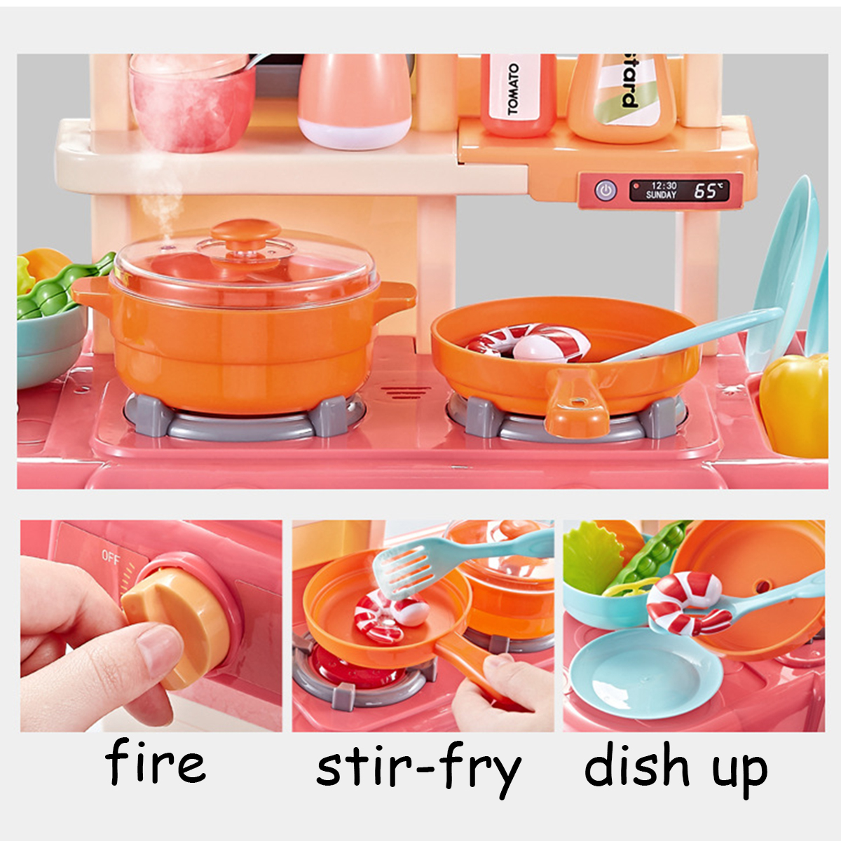 42PCS-Kitchen-Playset-Pretend-Play-Toys-Cooking-Set-With-Light-Sound-Effect-1636232-6