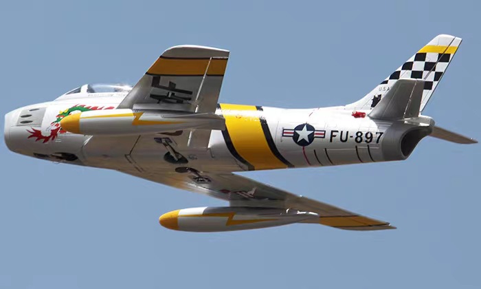 F86-Sabre-1100mm-Wingspan-70mm-EDF-Jet-Warbird-RC-Airplane-Kit-with-Electric-Landing-Gear-1730827-2