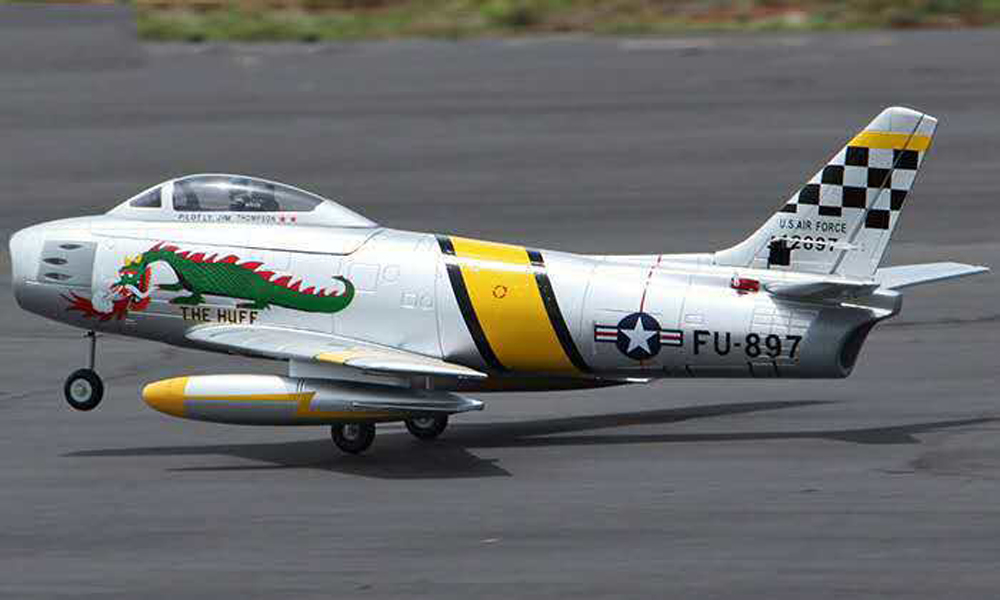 F86-Sabre-1100mm-Wingspan-70mm-EDF-Jet-Warbird-RC-Airplane-Kit-with-Electric-Landing-Gear-1730827-3