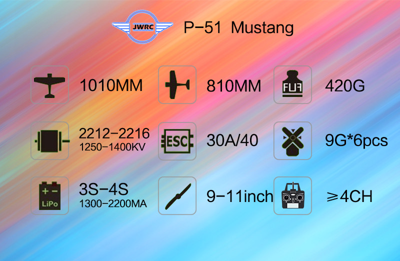 JWRC-P-51-Mustang-1010mm-Wingspan-Balsa-Wood-RC-Airplane-Warbird-KIT-1891560-1