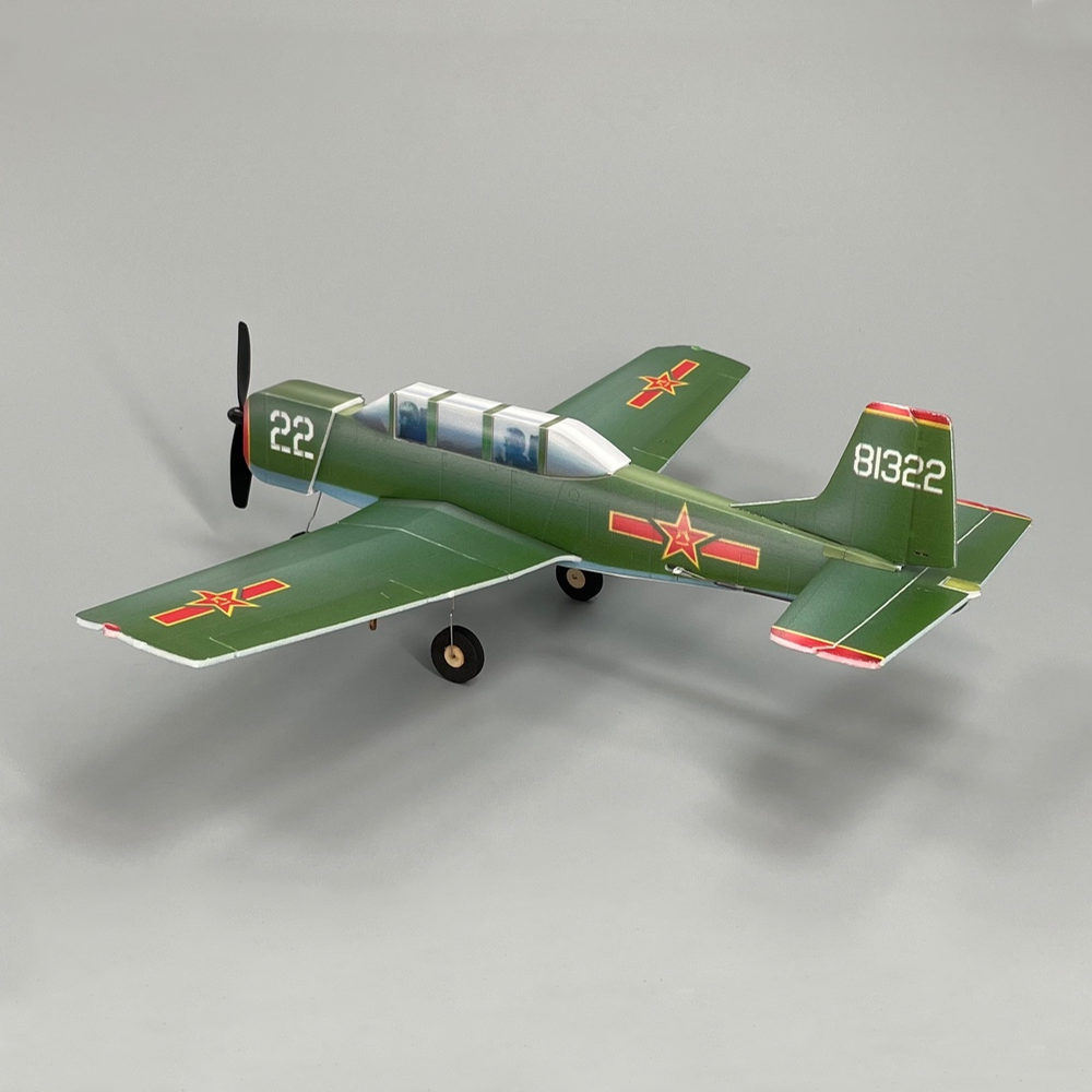 MinimumRC-NanChang-CJ-6-340mmPLA-KT-Foam-Air-Force-Trainer-Aircraft-RC-Airplane-KITMotor--KITMotorSe-1830104-4