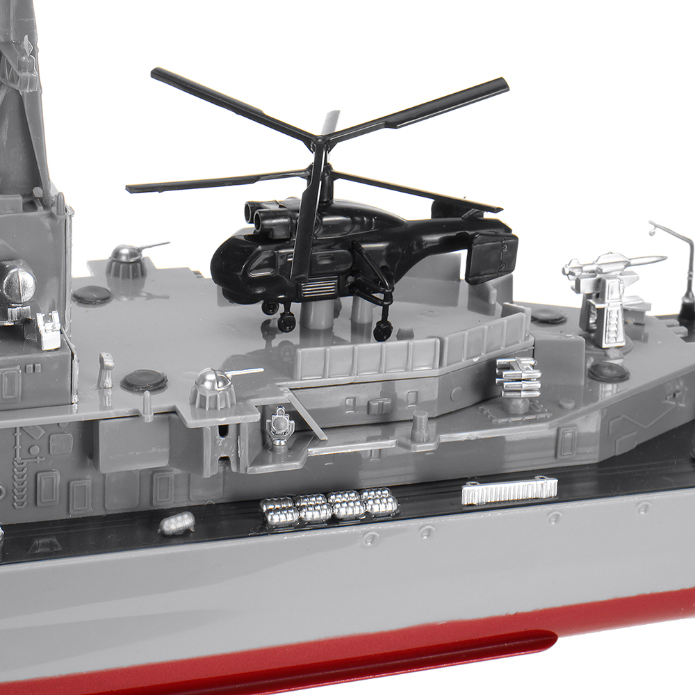 HT-2879B-1275-RTR-78cm-24G-4CH-RC-Boat-Vehicles-Millitary-Warship-Torpedo-LED-Lighting-Models-1910427