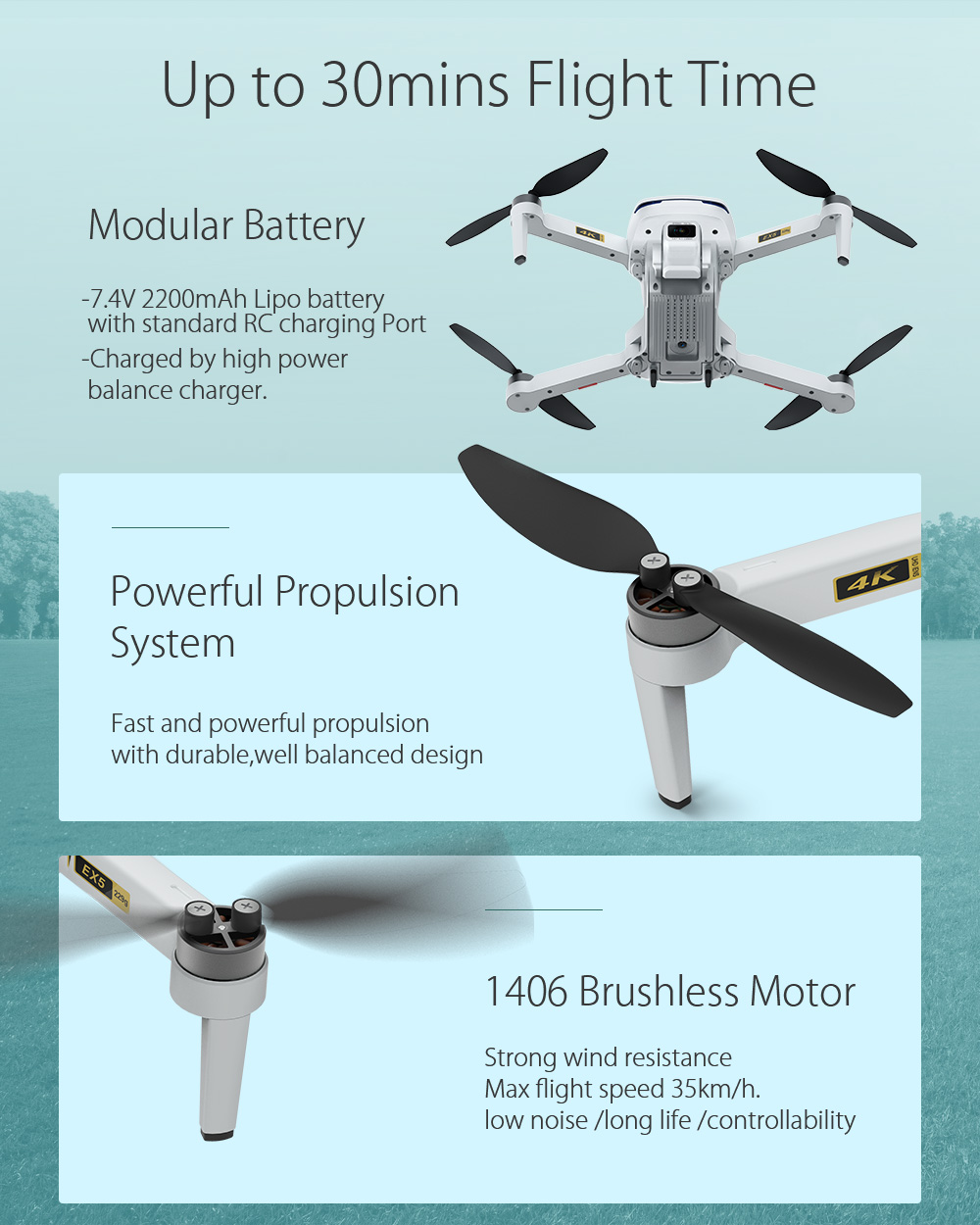 Eachine-EX5-5G-WIFI-1KM-FPV-GPS-With-4K-HD-Camera-Servo-Gimbal-30mins-Flight-Time-229g-Foldable-RC-D-1710160-6