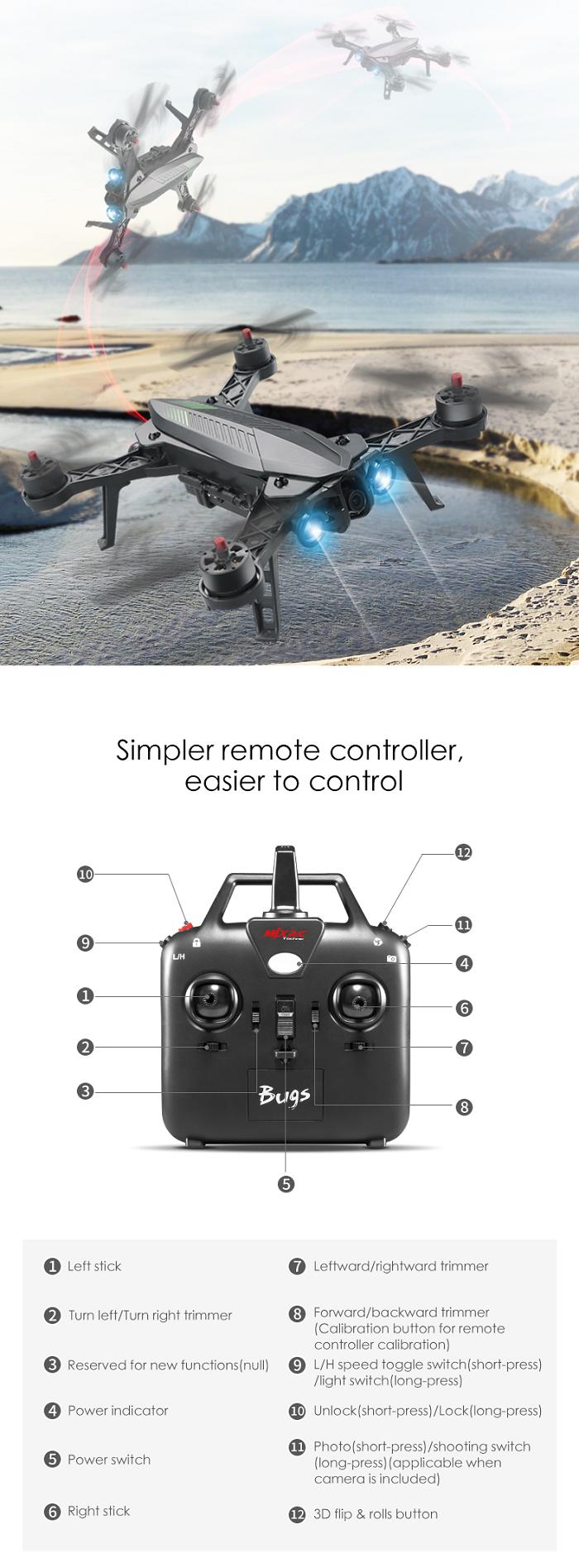 MJX-B6-Bugs-6-Brushless-with-LED-Light-3D-Roll-Racing-Drone-RC-Quadcopter-RTF-1148467-9