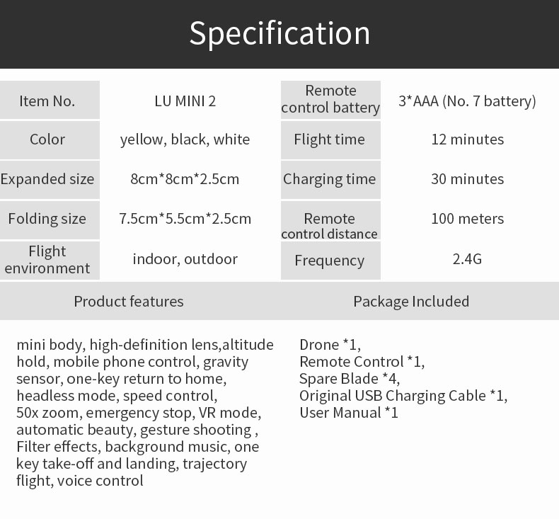 XLURC-LU-Mini-2-WiFi-FPV-With-4K-HD-Camera-Altitude-Hold-Mode-RC-Drone-Quadcopter-RTF-1722826-20