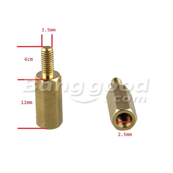 DIY-11MM-Hexagon-Brass-Cylinder--Screw--Nut-Kits-For-Raspberry-Pi-985892-4