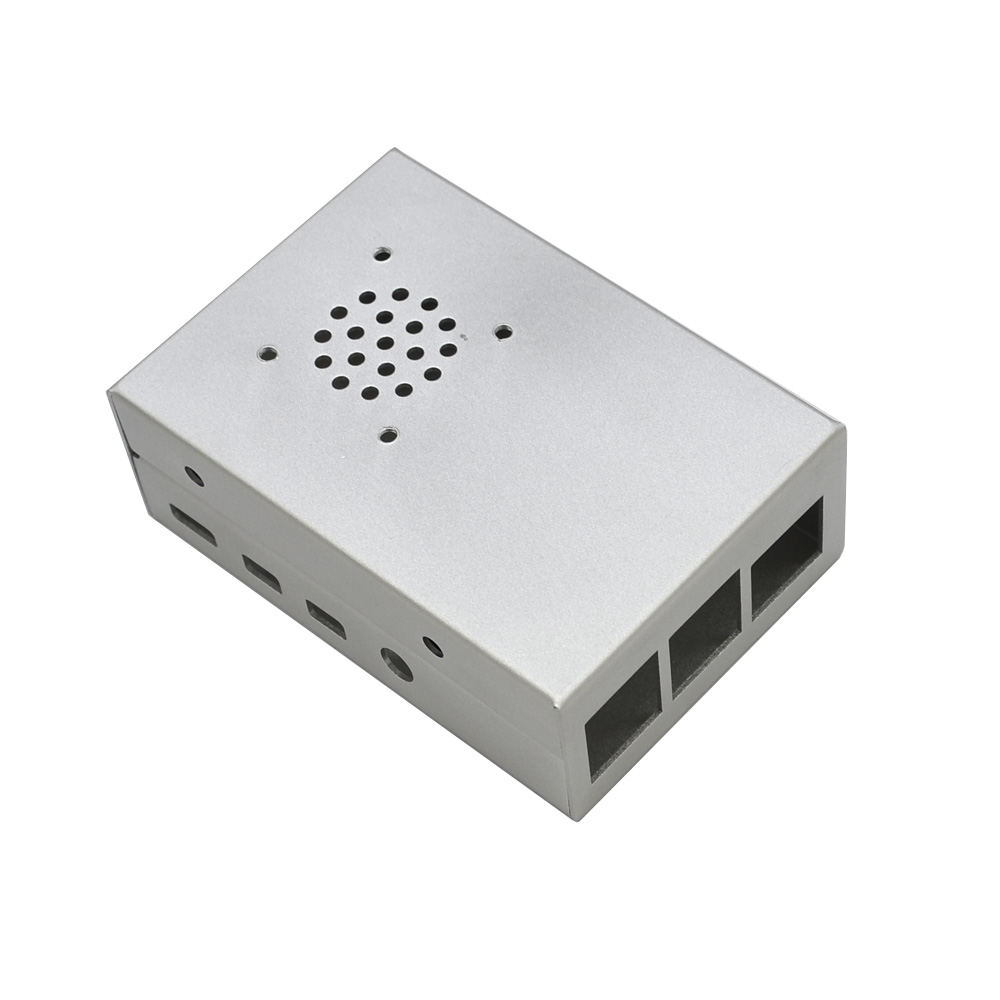 Silver-Aluminum-Alloy-Case-Protective-Shell-Metal-Enclosure--BlackSliver-Heatsink--Cooling-Fan-DIY-K-1593284-1