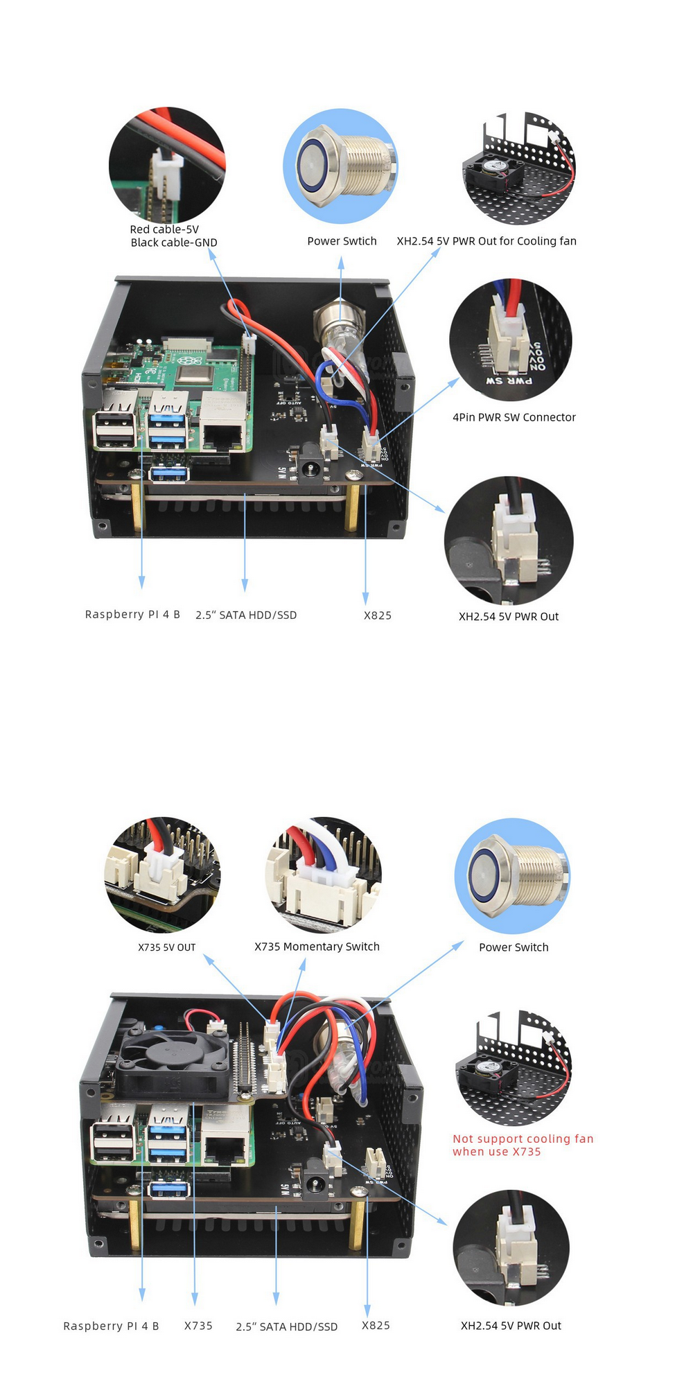 X825-25Inch-SATA-SDD-HDD-Storge-Expansion-Board-NAS-Support-USB-30-With-X735-Power-Manager--Power-Su-1606053-6