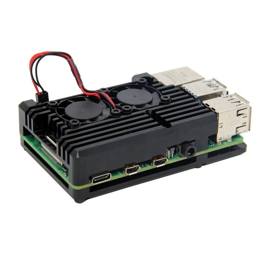 YAHBOOM-Armor-Aluminum-Alloy-Case-Protective-Shell-Metal-Enclosure-with-Dual-Fan-for-Raspberry-Pi-4--1777192-2