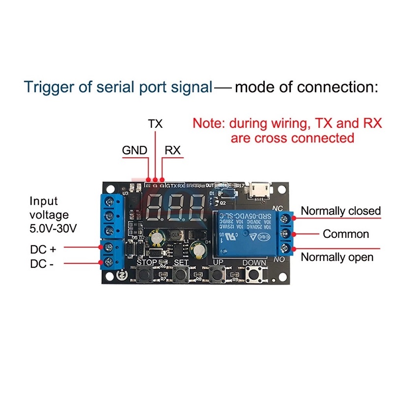 5Pcs-ZK-TD2-5V-12V-24V-Time-Delay-Relay-Module-Trigger-Cycle-Timing-Industrial-Anti-overshoot-Timer--1804448-4