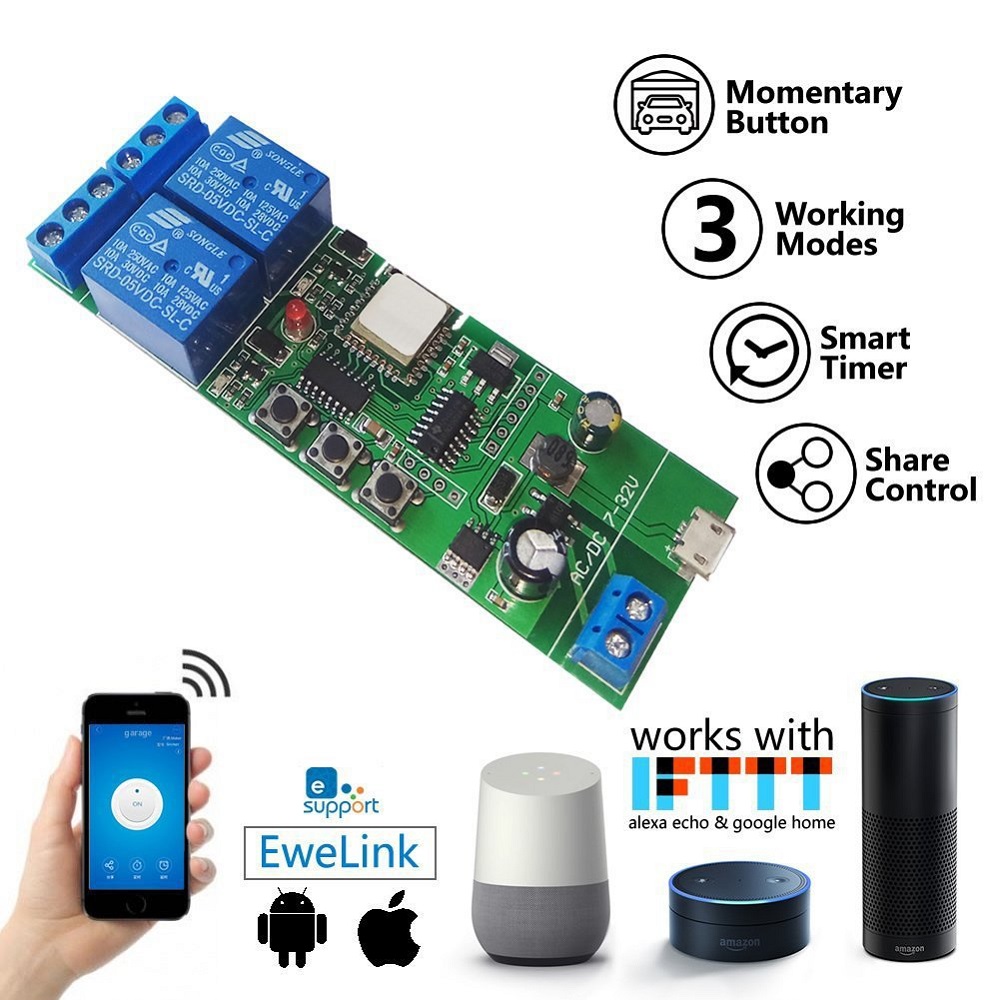 EACHEN-WiFi-2-way-Relay-Module-Self-LockingInterlock-Switch-Module-Works-with-Amazon-Alexa-Google-Ho-1849098-1