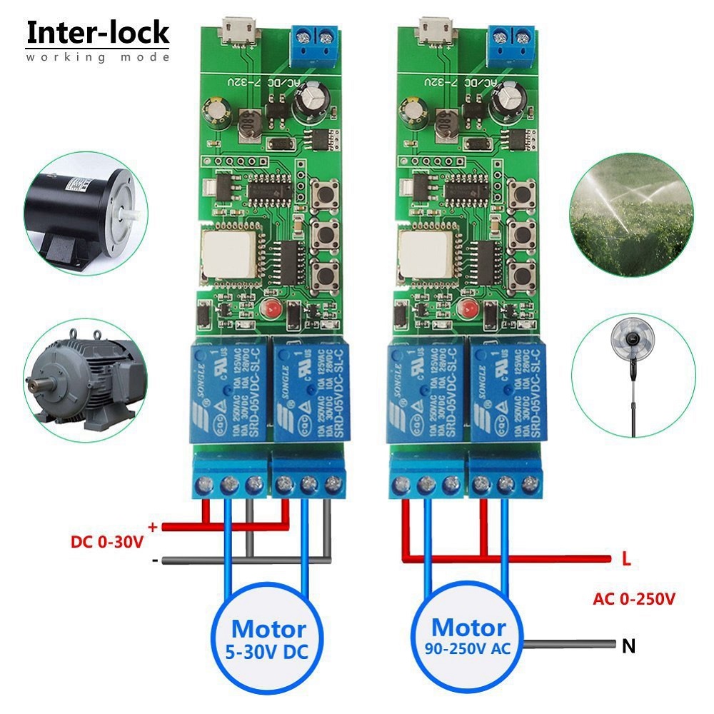 EACHEN-WiFi-2-way-Relay-Module-Self-LockingInterlock-Switch-Module-Works-with-Amazon-Alexa-Google-Ho-1849098-2