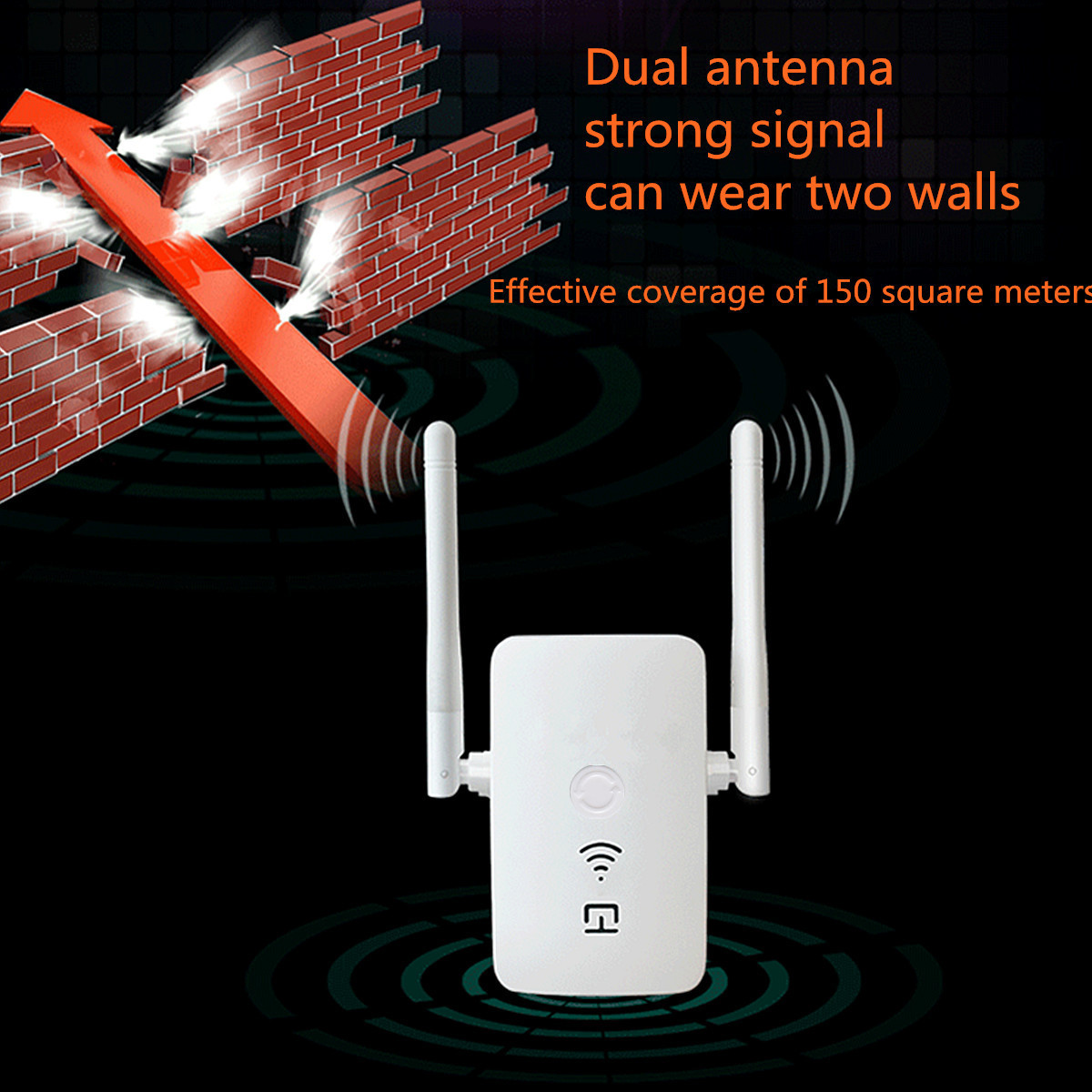 150Mbps-Wireless-WiFi-Range-Extender-Signal-Booster-Router-Repeater-Dual-Antenna-with-LAN-USB-Port-1119784-2