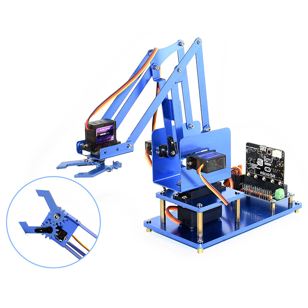 Waveshare-DIY-Microbit-Metal-4DOF-RC-Robot-Arm-Kit-With-Digital-Servos-1467174-7