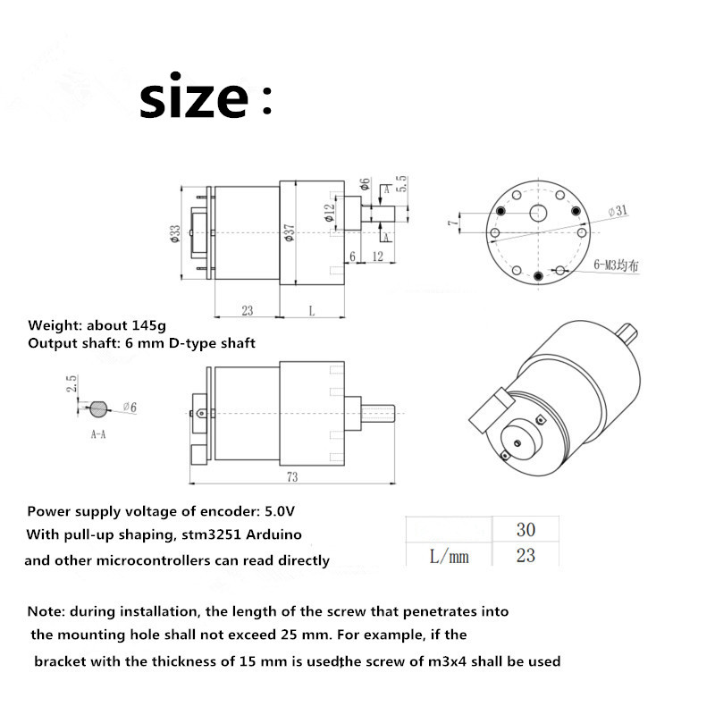 MOEBIUS-12V-37GB-520-DC-Reduction-Motor-Metal-Gear-Speed-Regulating-Motor-for-Robot-RC-Car-1744480-4