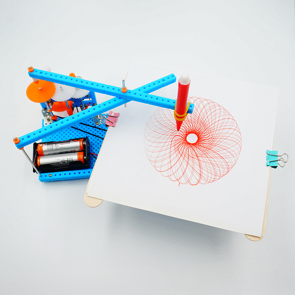 DIY-Plotting-Instrument-Toy-DIY-Plotter-Toy-Robot-Assembled-Toy-For-Children-1318508-2