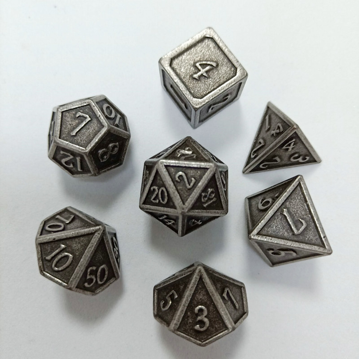 7Pcs-Metal-Polyhedral-Dice-DnD-RPG-TRPG-Games-Dices-SET-With-Storage-Bag-1646199-7