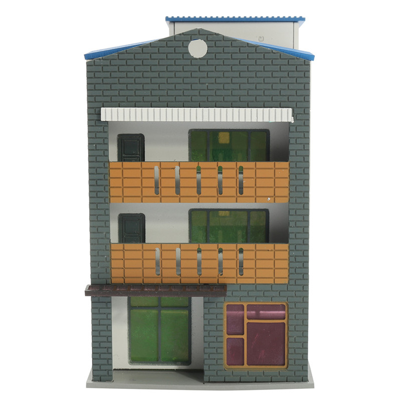 N-Scale-Gauge-1144-White-4-Story-Commercial-Trade-Model-Building-GUNDAM-Model-Scene-1221384-6