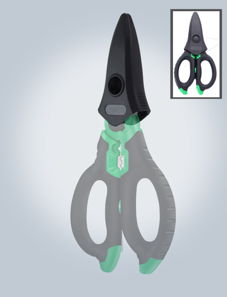 LAOA-Multifunctional-Scissors-with-safety-Lock-Stainless-Shears-Cutting-Leather-Wire-cutters-Househo-1799319-13