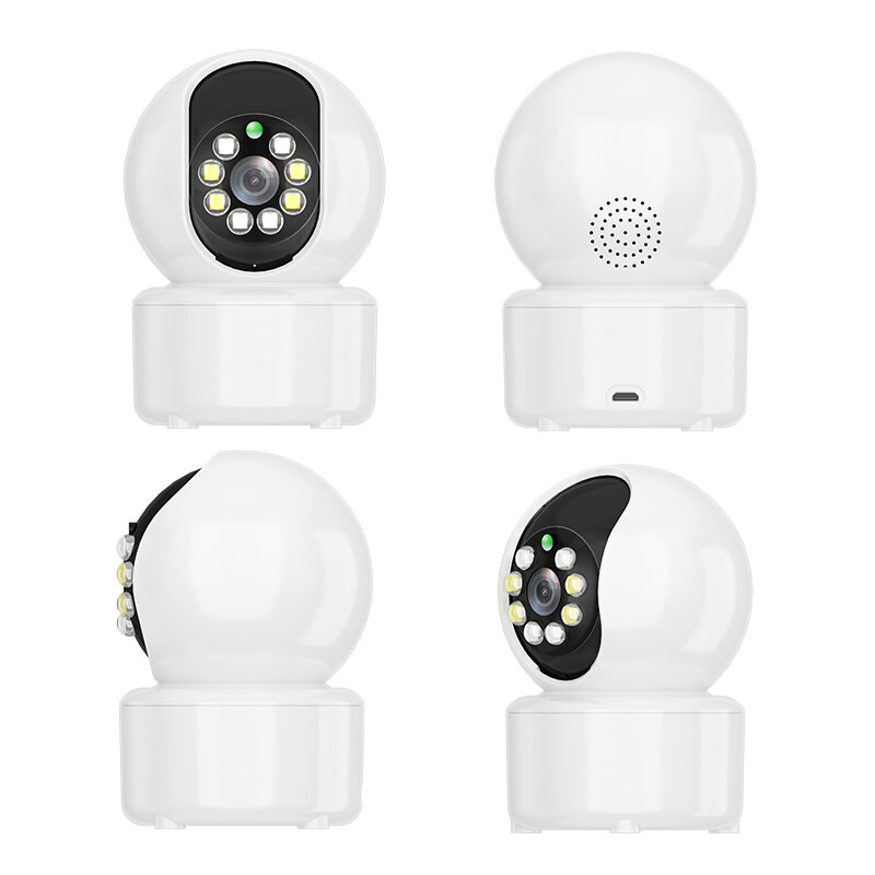 1080P 8 LED Indoor PTZ WIFI IP Camera Two Way Audio Wifi Camera Cloud Storage Waterproof Night Vision CCTV Video Dual Light Source Baby Monitor