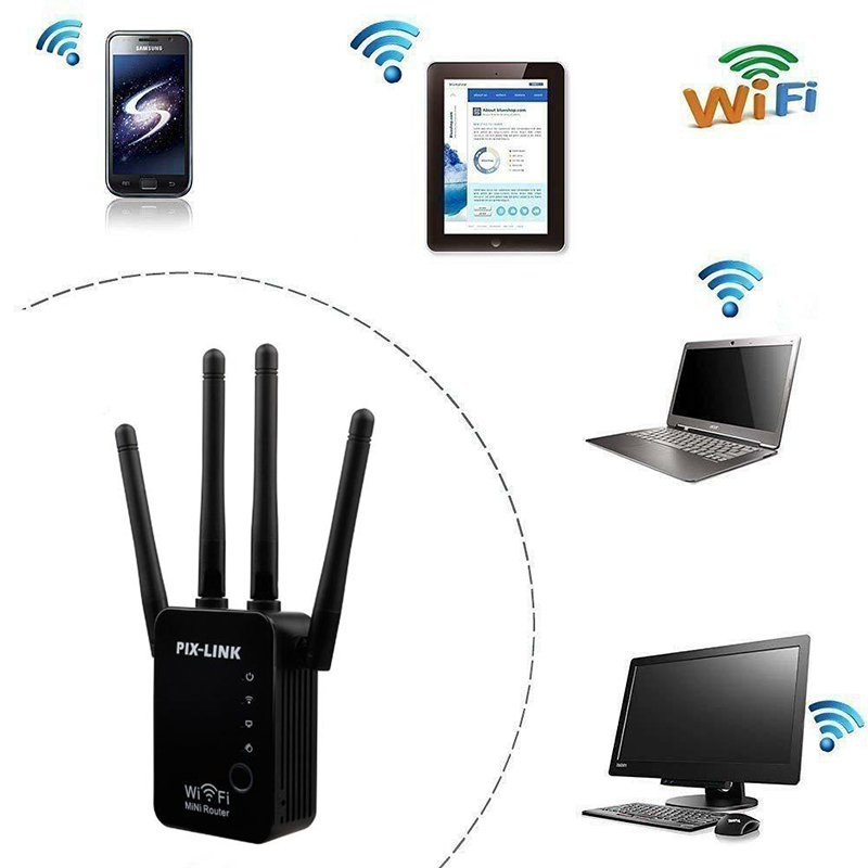 For-PIXLINK-WR16-300Mbps-24GHz-Hot-Wifi-Repeater-Wireless-Four-Antenna-Router-Range-Extender-Signal--1628741-8