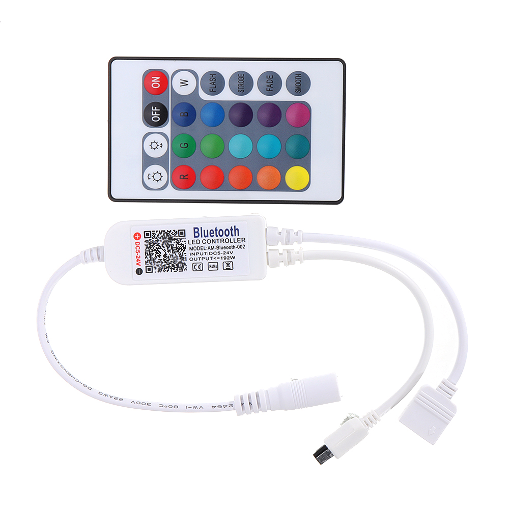 DC5-24V-RGBW-bluetooth-Dimmer-Controller-24Keys-IR-Remote-Control-for-LED-Strip-Light-1571316-2