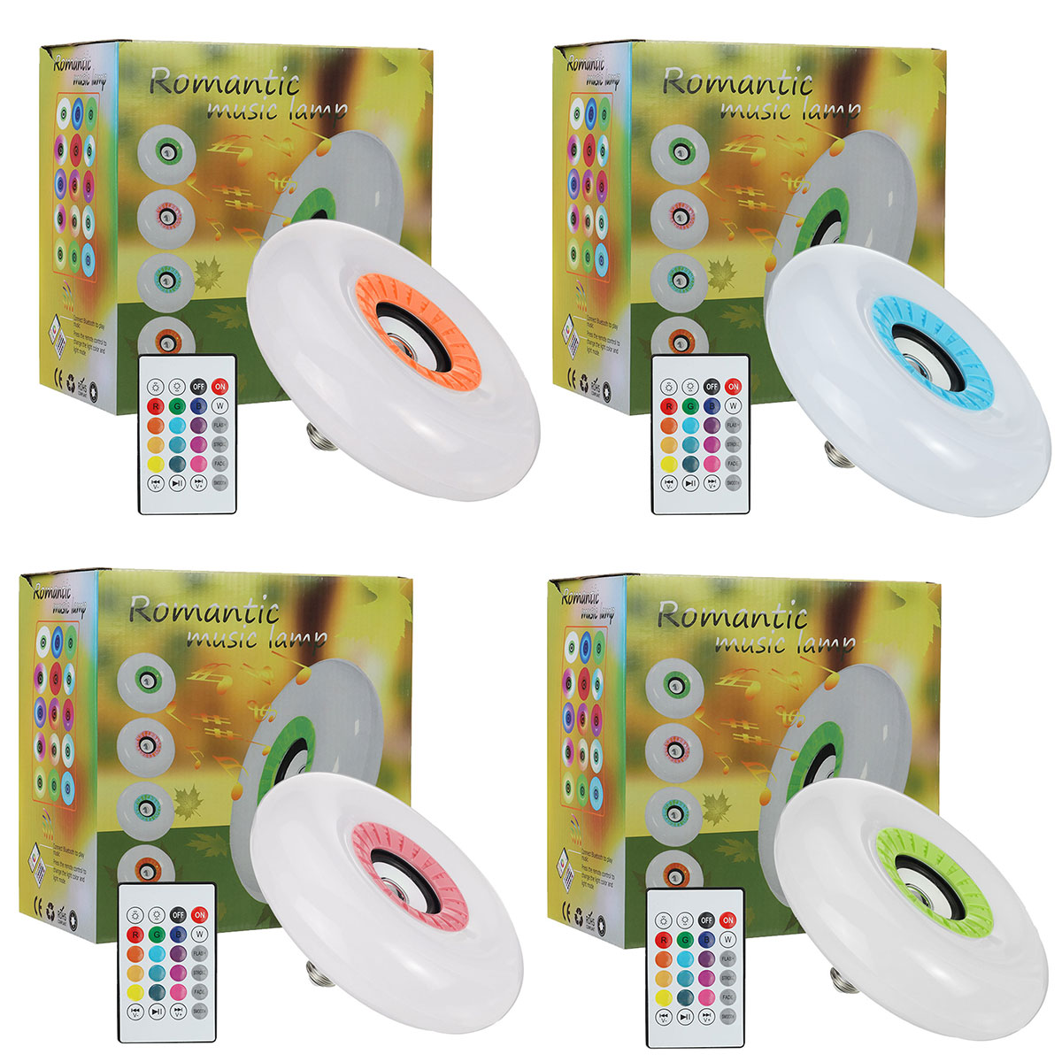 85-265V-E27-Smart-bluetooth--LED-Ceiling-Light-RGB-Music-Speeker-Dimmable-Lamp--Remote-1837972-13