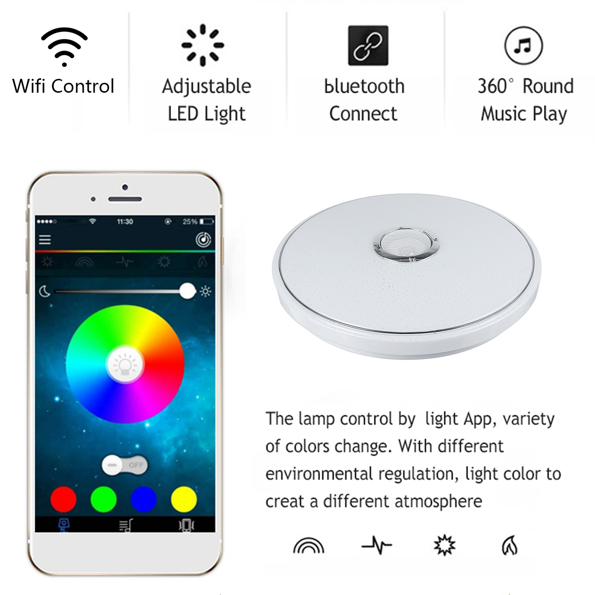 40cm-48W-Wifi-RGB-LED-Bluetooth-Play-Music-Smart-Ceiling-Light-Dimmable-APP-Intelligent-Voice-Remote-1744300-6