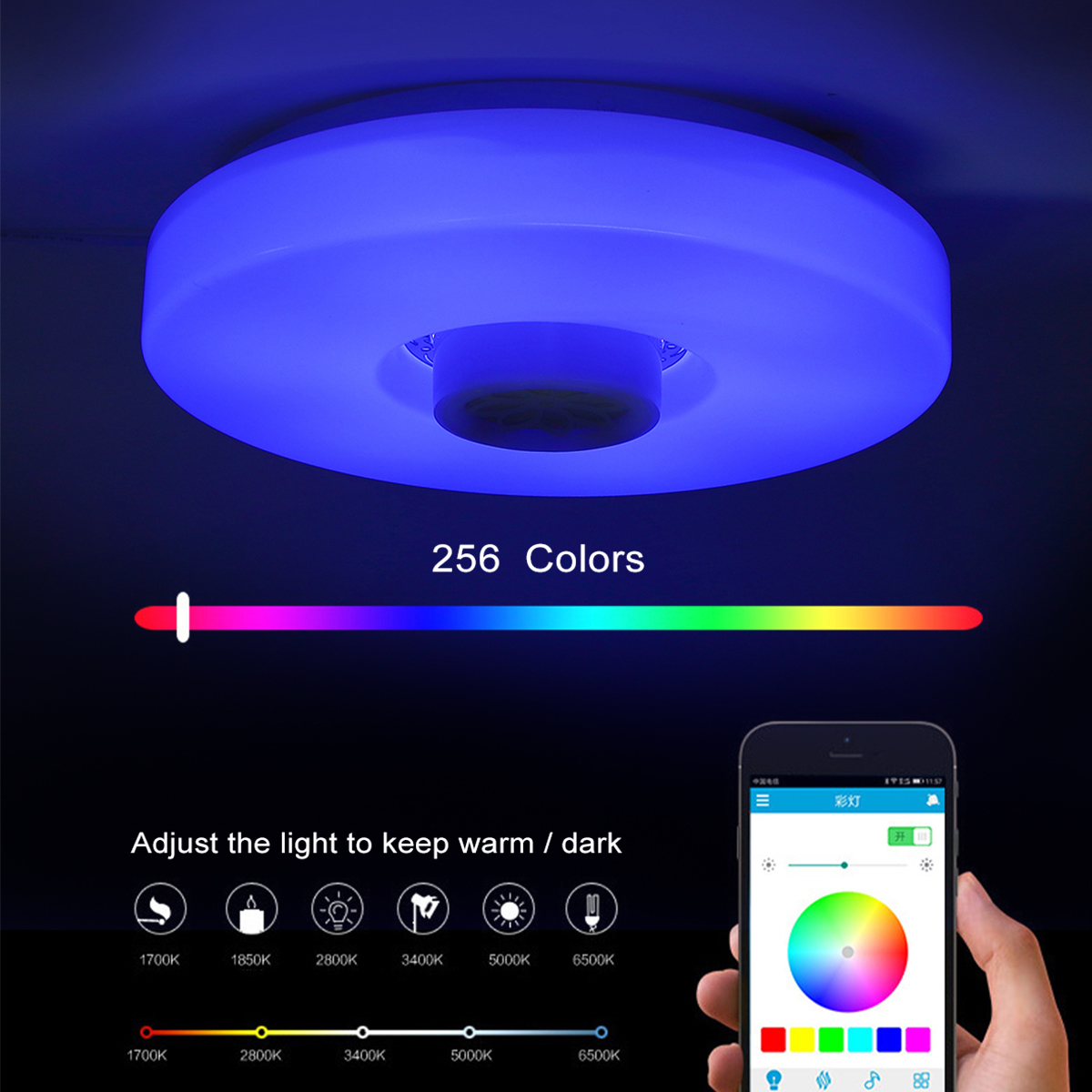 Bluetooth-LED-Ceiling-Light-RGB-3D-Surround-Sound-Music-Dimmable-Lamp-APP-Remote-1720660-3