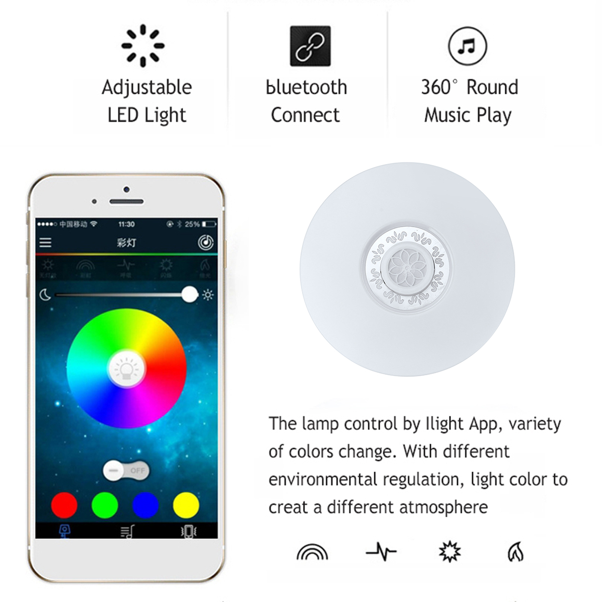 Bluetooth-LED-Ceiling-Light-RGB-3D-Surround-Sound-Music-Dimmable-Lamp-APP-Remote-1720660-4