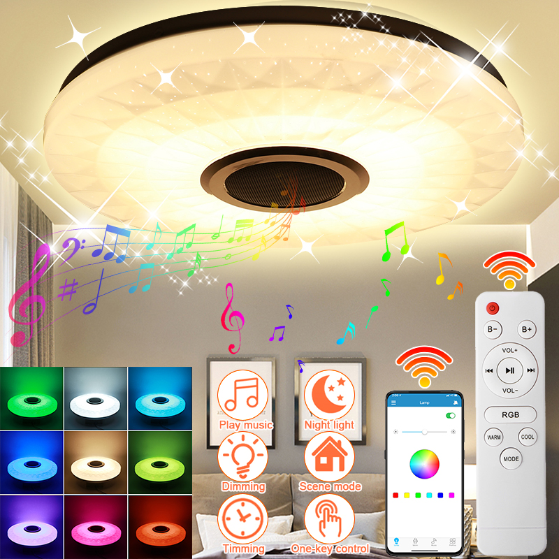 LED-RGB-Music-Ceiling-Lamp-bluetooth-APPRemote-Control-Childrens-Room-Bedroom-1851175-2