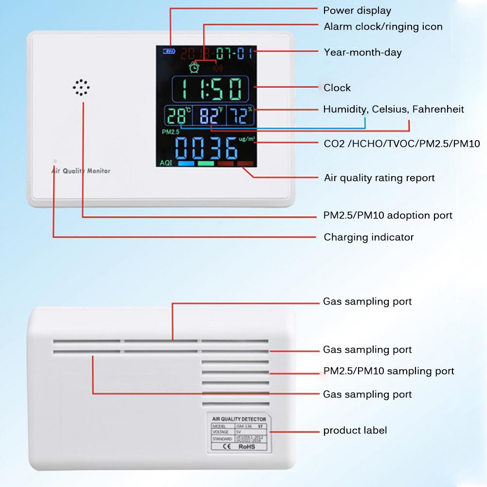 Bakeey-PM-25-Formaldehyde-Digital-HCHO-TVOC-Air-Quality-Analysis-Tester-Home-Smog-Meter-PM25-PM10-PM-1842302-6