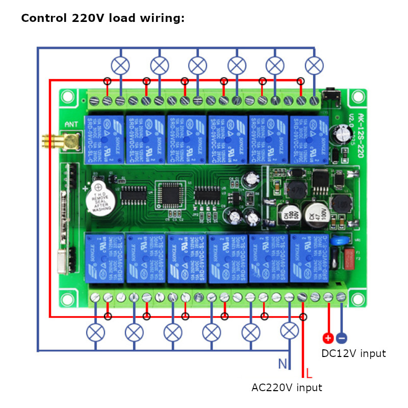 DC24V-12-Channel-220V-Wireless-Receiving-Controller-Remote-Control-Switch-with-Industrial-Large-Hand-1830921-2