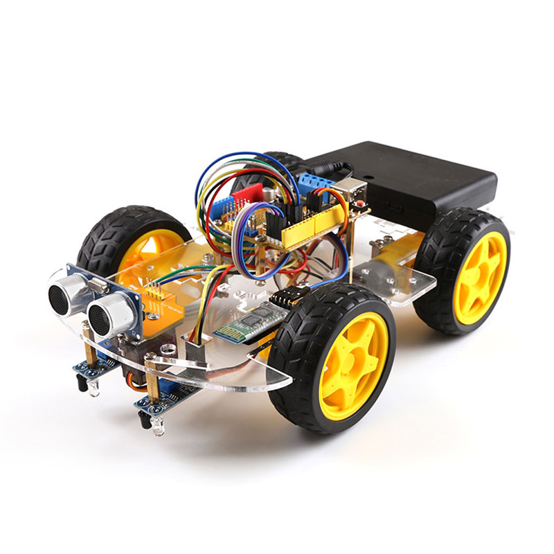 Small-Hammer-SNAR38-4WD-Robot-Car-Kit-Bluetooth-Remote-Tracking-Obstacle-Avoidance-Car-DIY-Kit-1779756-1