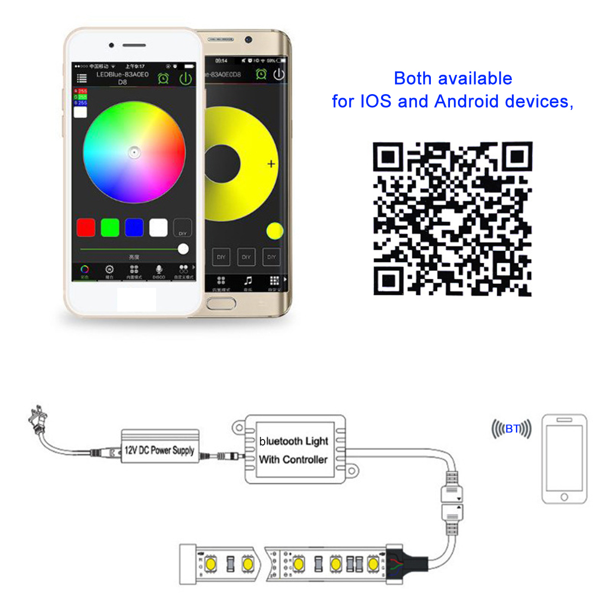 10M15M-3281FT4921FT-2835-bluetooth-APP-LED-Strip-Light-Non-waterproof-RGB-Flexible-Lamp24-Keys-Remot-1742019-6