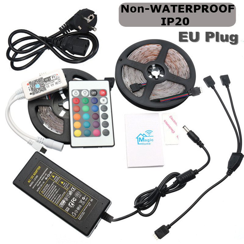 DC12V-25M-Non-waterproof-SMD2835-Smart-WIFI-Alexa-Google-Home-Control-Flexible-RGB-LED-Strip-Light-1280807-2