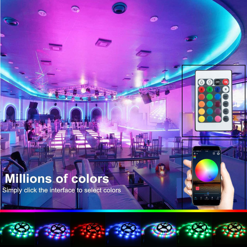 DC12V-25M-Non-waterproof-SMD2835-Smart-WIFI-Alexa-Google-Home-Control-Flexible-RGB-LED-Strip-Light-1280807-8