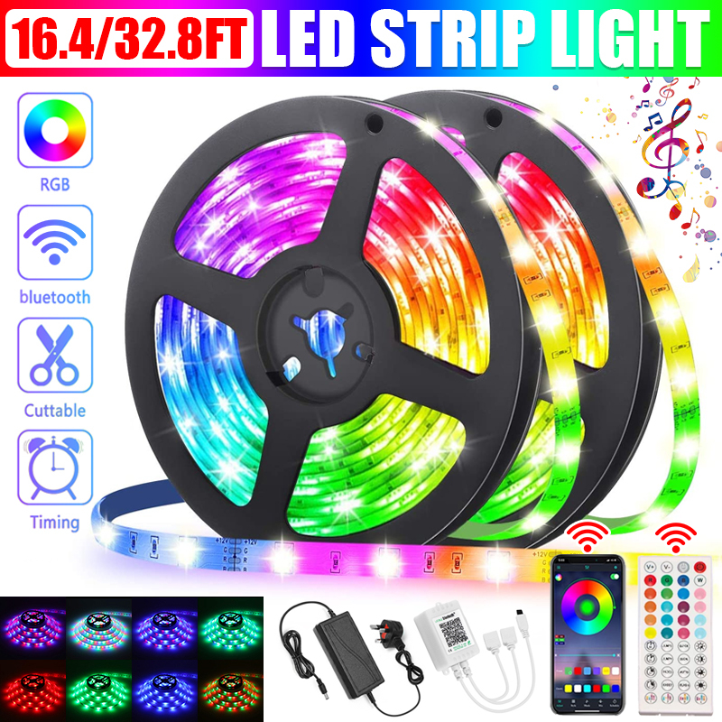 GLIME-5M10M-LED-Strip-Lights-5050-RGB-Changing-Under-Cabinet-Kitchen-TV-Bluetooth-Remote-Control-UK--1942279-1