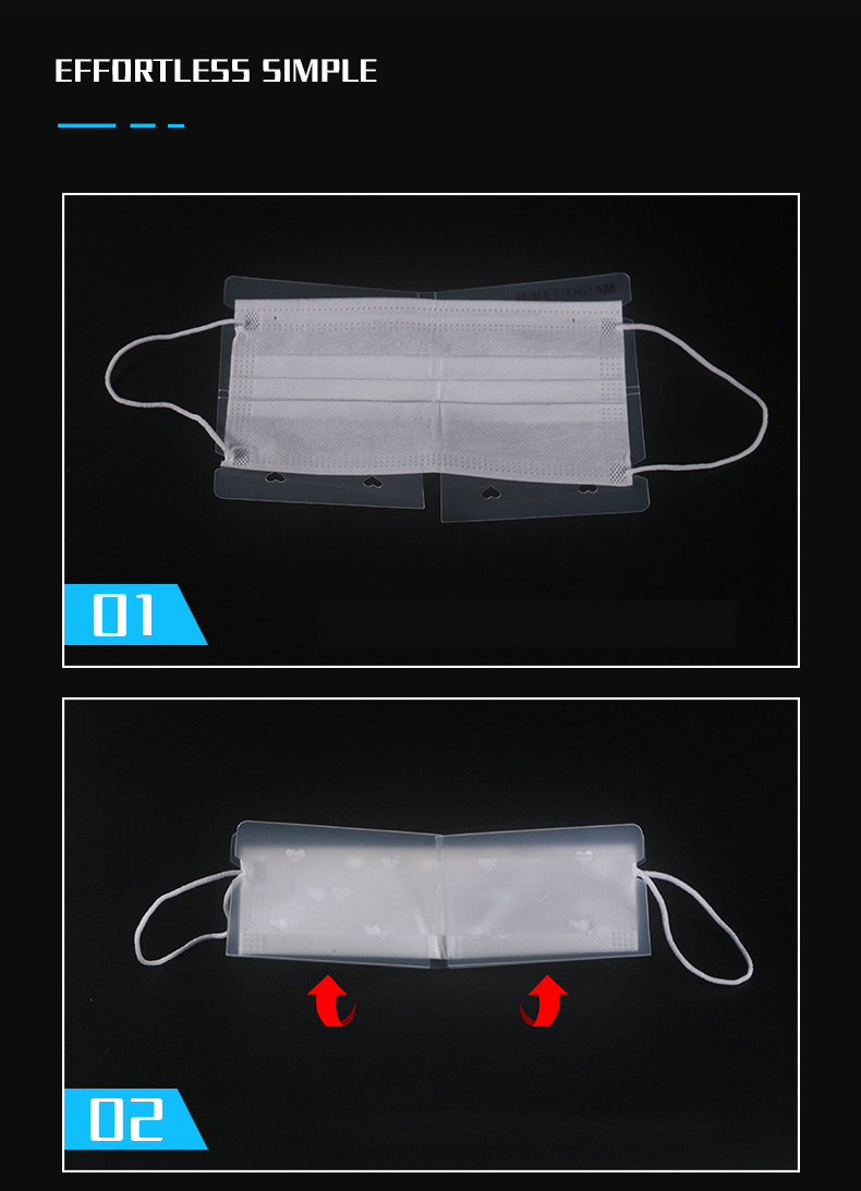 10Pcs-Portable-Foldable-Disposable-Face-Mask-Storage-Folder-Box-Small-Watch-Box-Container-Case-1651703-4