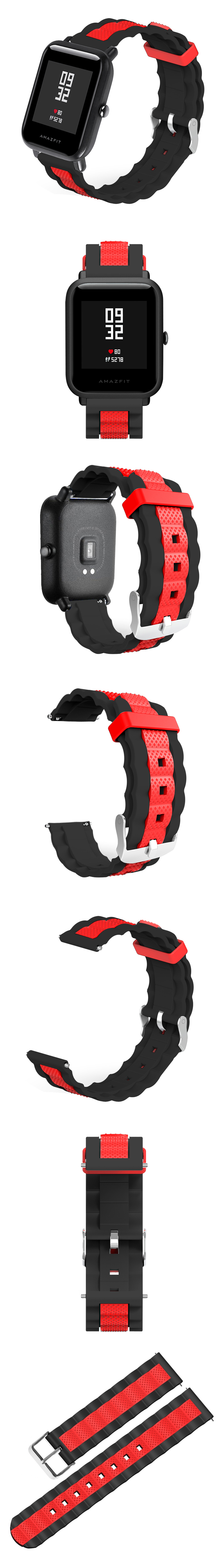 20mm-Three-colour-Waves-Shape-Watch-Band-Strap-Replacement-for-Xiaomi-AMAZFIT-Bip-Pace-Youth-Non-ori-1491091-9