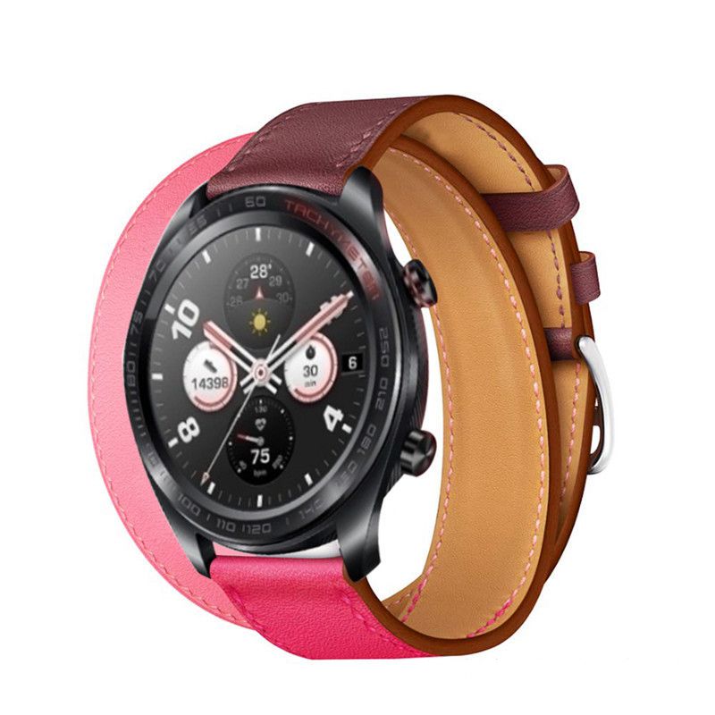 Bakeey-22mm-Dual-Color-Genuine-Leather-Strap-Replacement-Watch-Band-for-Huawei-Honor-magic-1468008-7