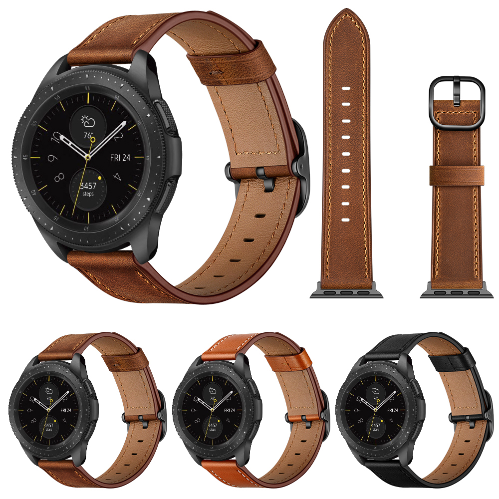 Bakeey-22mm-First-Layer-Genuine-Leather-Replacement-Strap-Smart-Watch-Band-for-Samsung-Galaxy-Watch--1736174-1