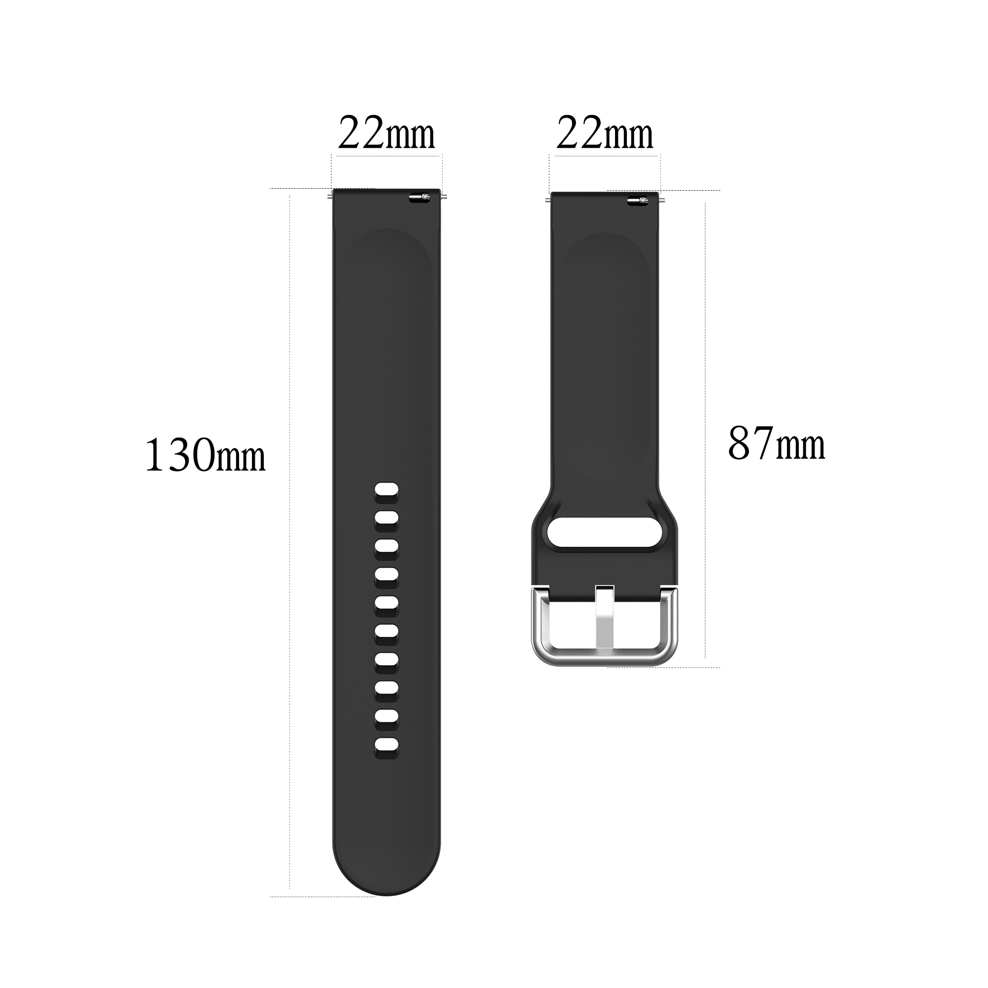 Bakeey-22mm-Multi-color-Silicone-Siver-Buckle-Replacement-Strap-Smart-Watch-Band-For-Huawei-Watch-GT-1768637-4