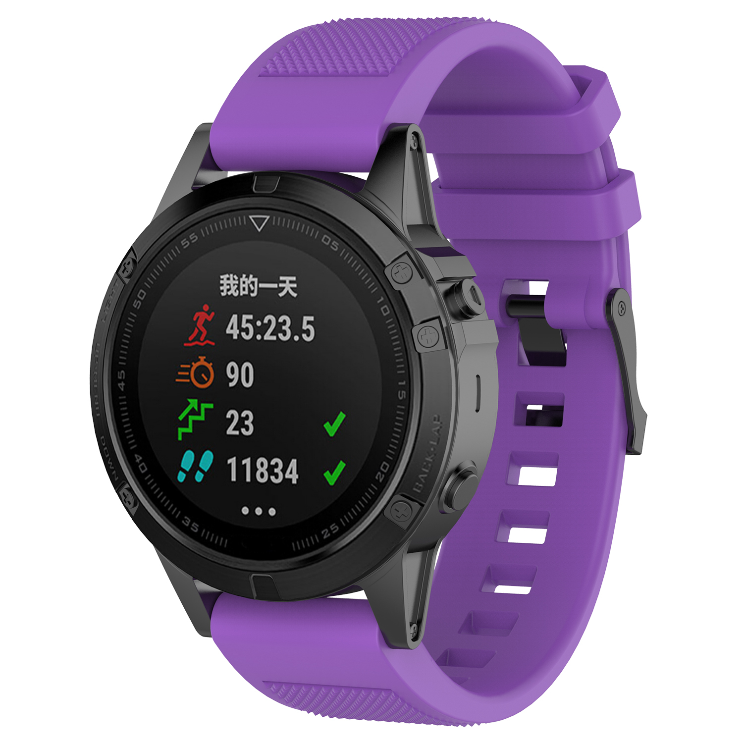 Bakeey-22mm-Quick-Release-Textured-Silicone-Replacement-Strap-Smart-Watch-Band-For-Garmin-Forerunner-1814098-32